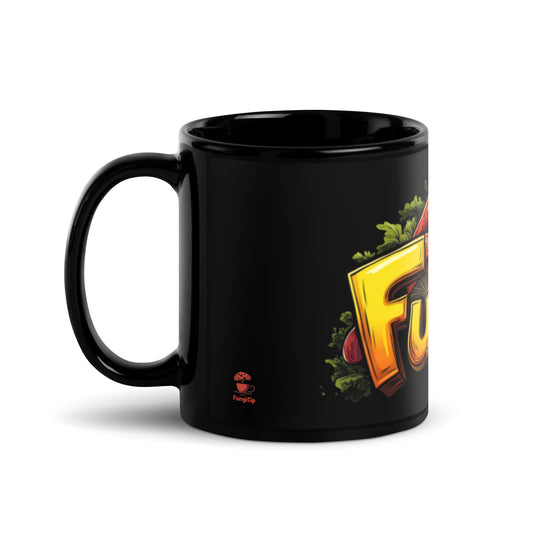 Black Fungi Mug