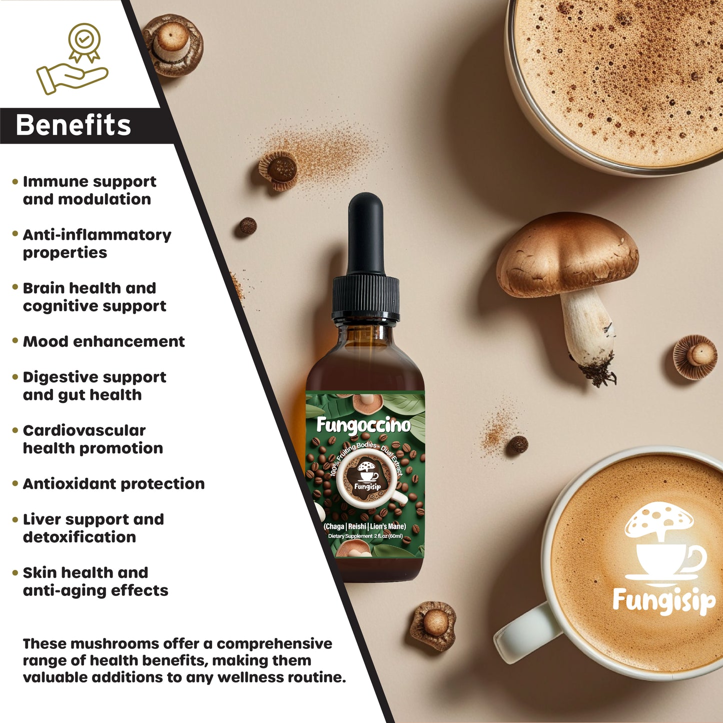 Fungoccino – Organic Mushroom Coffee Booster