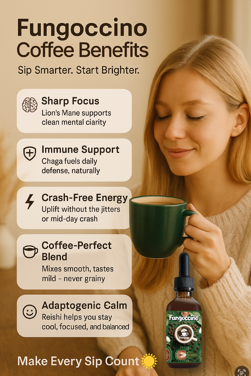 Fungoccino – Organic Mushroom Coffee Booster