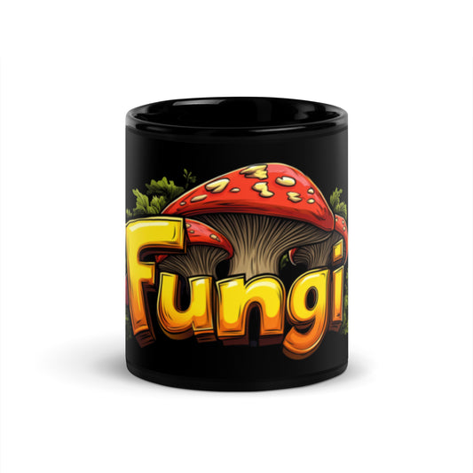 Black Fungi Mug