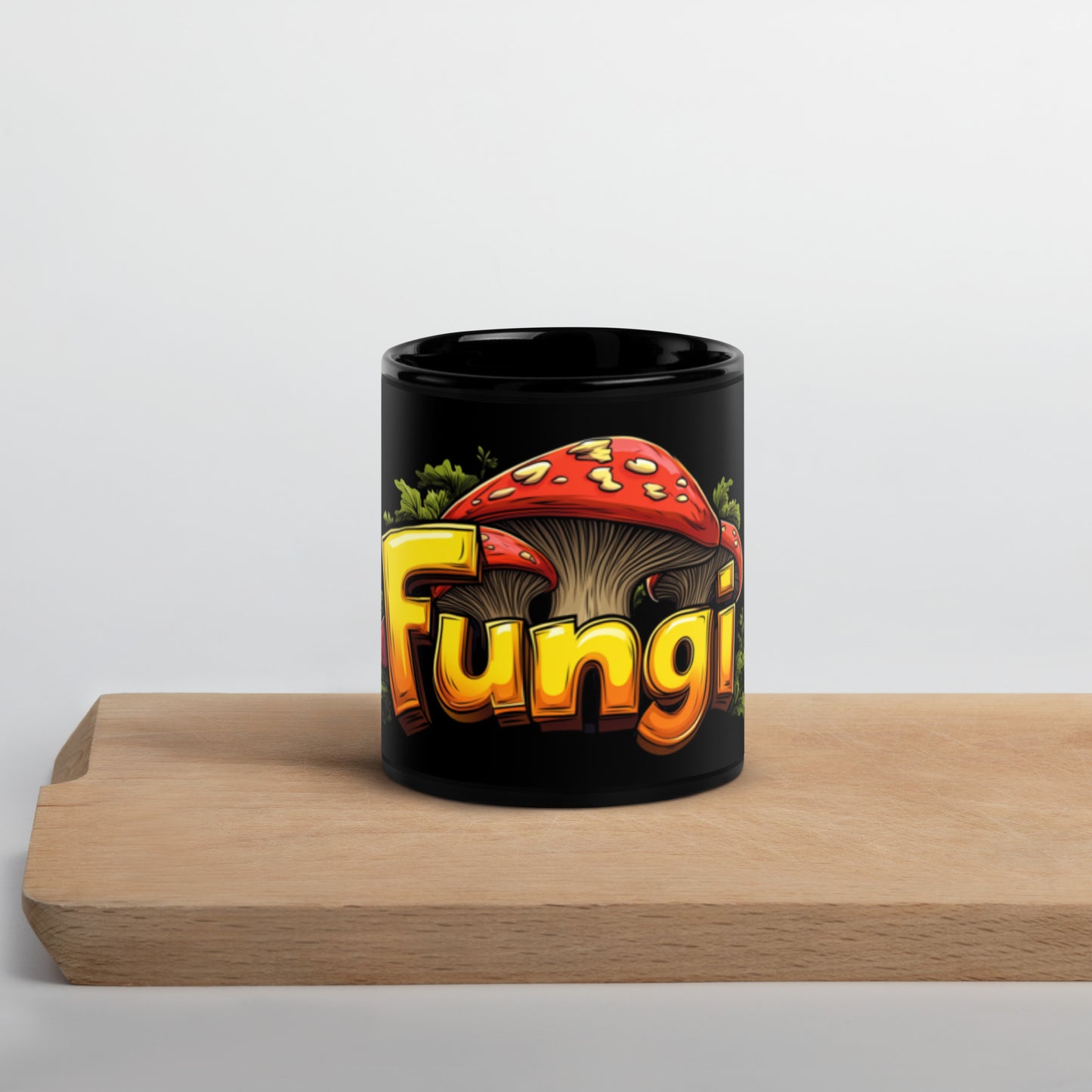 Black Fungi Mug