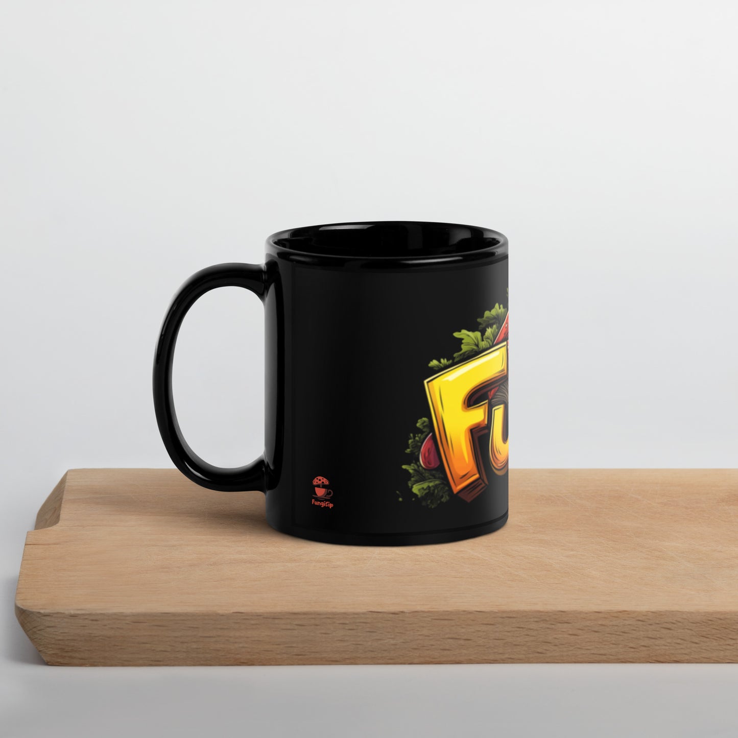 Black Fungi Mug