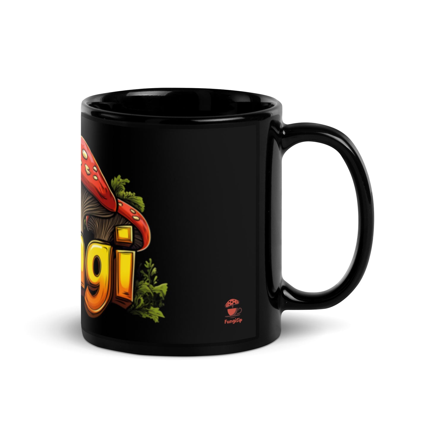 Black Fungi Mug