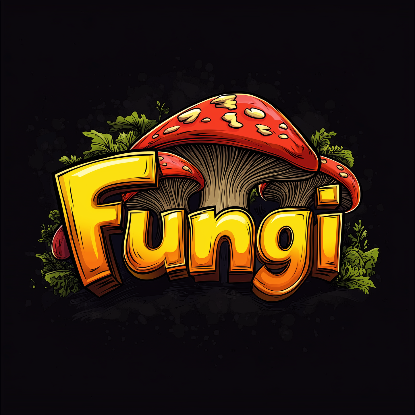 Oversized faded "Fungi" t-shirt