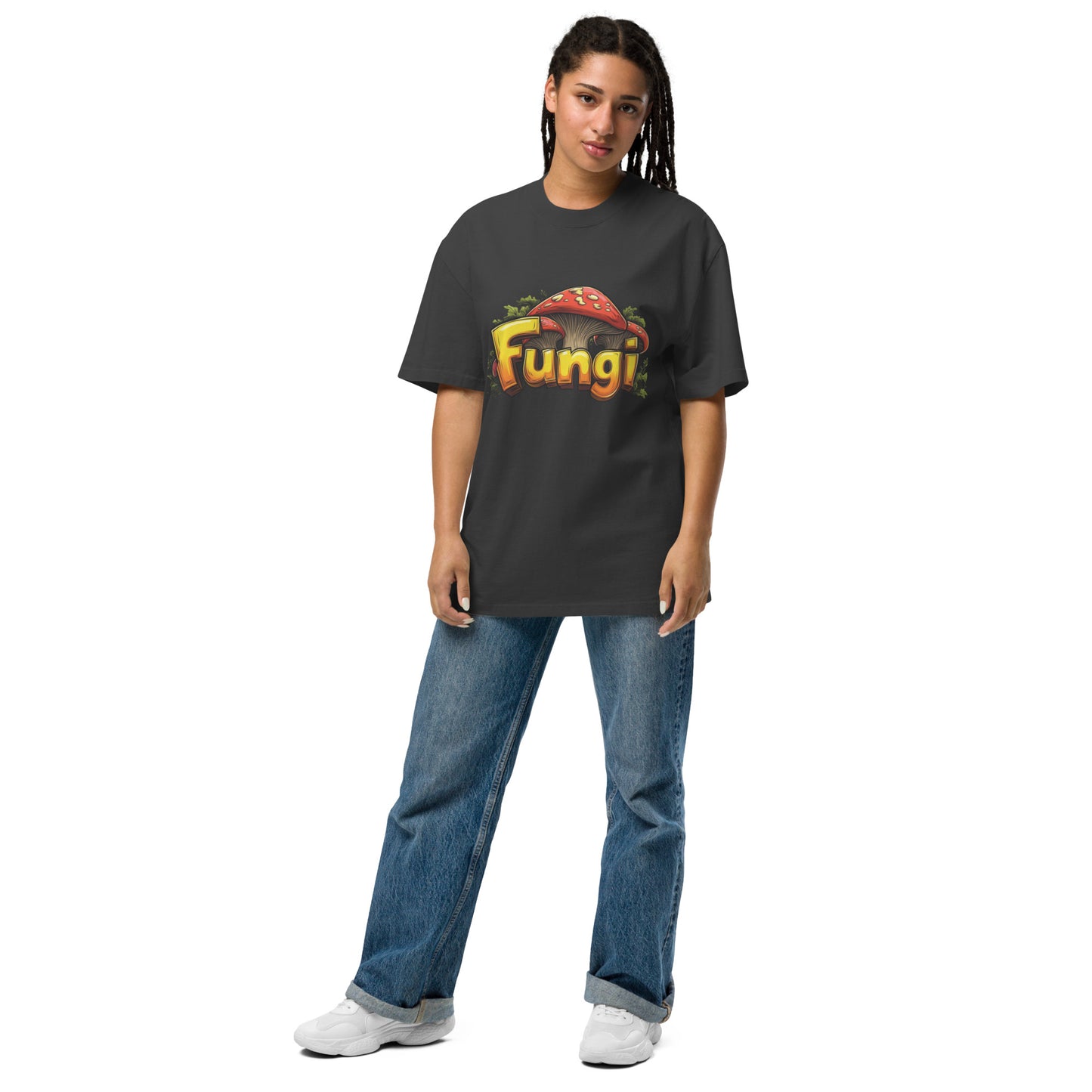Oversized faded "Fungi" t-shirt