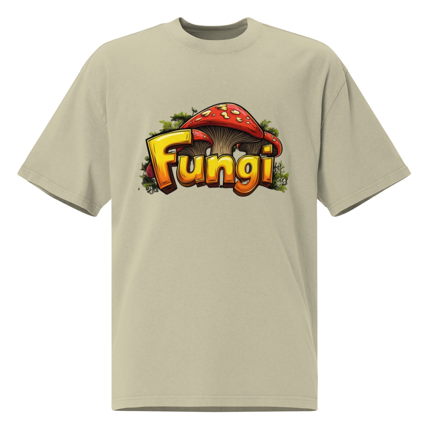 Oversized faded "Fungi" t-shirt